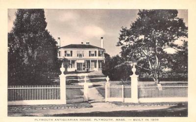 Plymouth Antiquarian House Massachusetts Postcard