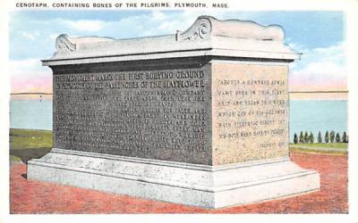Cenotaph Plymouth, Massachusetts Postcard