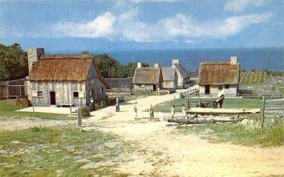 Pilgrim Village Plymouth, Massachusetts Postcard