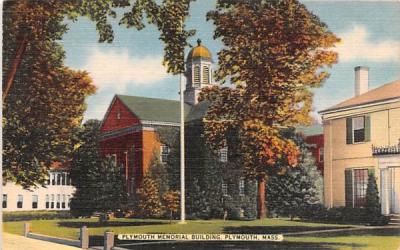 Plymouth Memorial Building Massachusetts Postcard