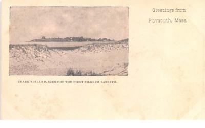 Clarks' Island  Plymouth, Massachusetts Postcard