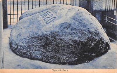 Plymouth Rock Massachusetts Postcard
