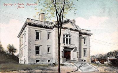 Registry of Deeds Plymouth, Massachusetts Postcard