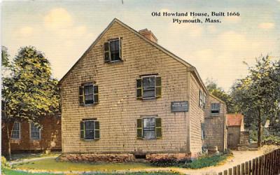 Old Harlow House Plymouth, Massachusetts Postcard