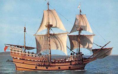 Mayflower II Plymouth, Massachusetts Postcard
