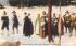 Pilgrims Going to Church Plymouth, Massachusetts Postcard