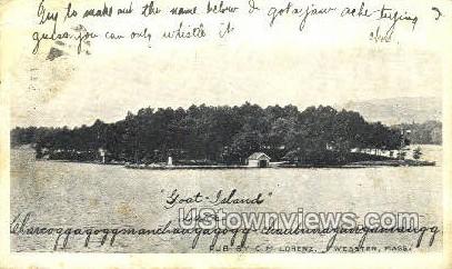 Lake Charcoggagoggamanch. - Webster, Massachusetts MA Postcard