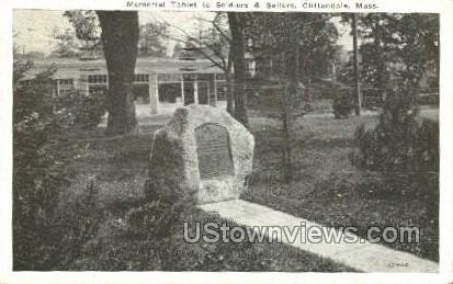 Memorial Tablet to Soldiers & Sailors - Cliftondale, Massachusetts MA Postcard