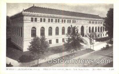 New City Library - Springfield, Massachusetts MA Postcard