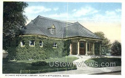 Richard Memorial Library - North Attleboro, Massachusetts MA Postcard