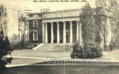 The Library, Wheaton College - Norton, Massachusetts MA Postcard