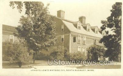 Real Photo - Longfellow's Wayside Inn - South Sudbury, Massachusetts MA Postcard