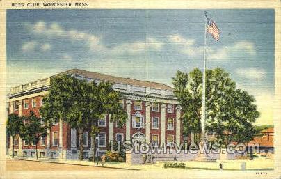 Boys Club - Worcester, Massachusetts MA Postcard