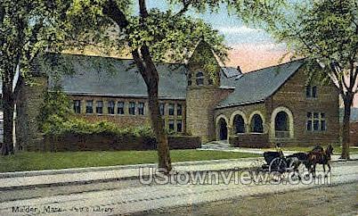 Public Library - Malden, Massachusetts MA Postcard