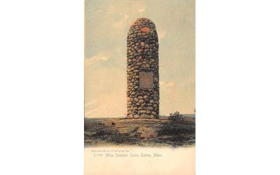 Miles Standish Cairn Quincy, Massachusetts Postcard