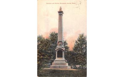 Soldiers & Sailors Monument Quincy, Massachusetts Postcard