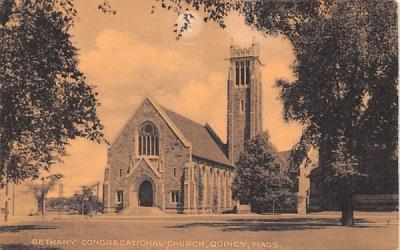 Bethany Congregational Church Quincy, Massachusetts Postcard