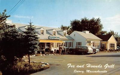 Fox & Hounds Grill Quincy, Massachusetts Postcard