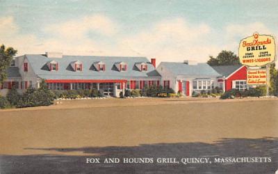 Fox & Hounds Grill Quincy, Massachusetts Postcard