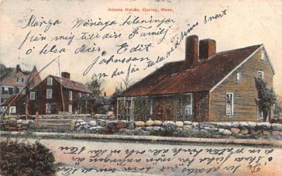 Adams House Quincy, Massachusetts Postcard