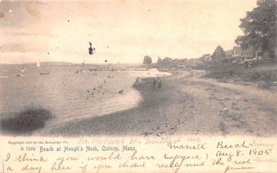 Beach at Hough's Neck Quincy, Massachusetts Postcard