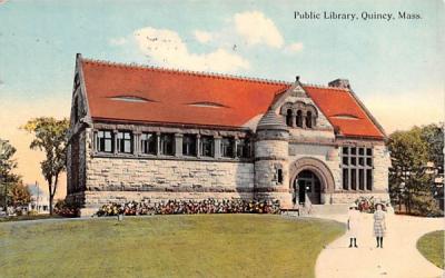 Public Library Quincy, Massachusetts Postcard