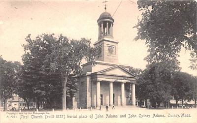 First Church Quincy, Massachusetts Postcard