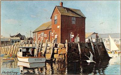 Along the Harbor Rockport, Massachusetts Postcard