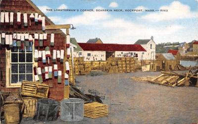 The Lobsterman's Corner Rockport, Massachusetts Postcard