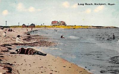 Long Beach Rockport, Massachusetts Postcard