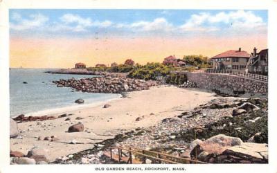 Old Garden Beach Rockport, Massachusetts Postcard