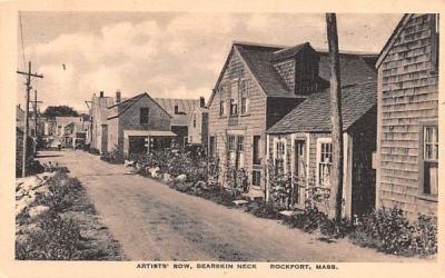 Artists' Row Rockport, Massachusetts Postcard