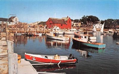 Rockport Harbor Massachusetts Postcard