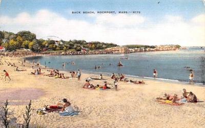 Back Beach Rockport, Massachusetts Postcard