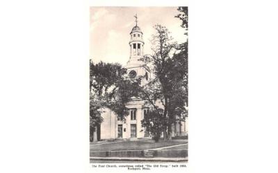 The First Church Rockport, Massachusetts Postcard
