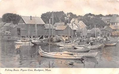Fishing Boats Rockport, Massachusetts Postcard