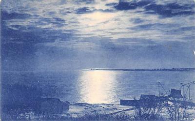 Moonlight, Sandy Bay Rockport, Massachusetts Postcard
