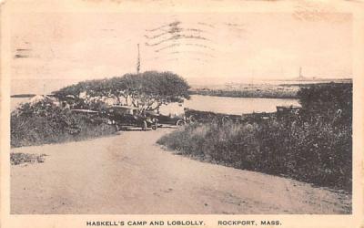 Haskell's Camp & Loblolly Rockport, Massachusetts Postcard