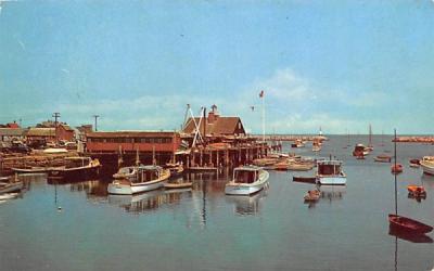 Rockport Yacht Club & Harbor Massachusetts Postcard
