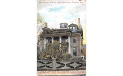 Rev. Edwards Everett Hale Residence Roxbury, Massachusetts Postcard