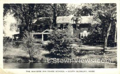 Wayside Inn Trade School - South Sudbury, Massachusetts MA Postcard