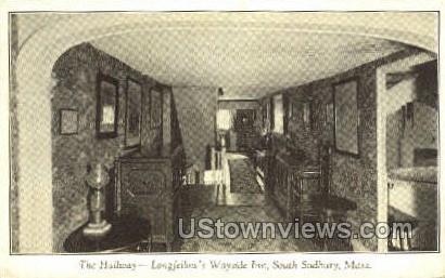 The Hallway, Wayside Inn - South Sudbury, Massachusetts MA Postcard