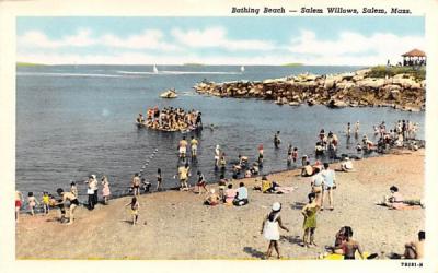 Bathing Beach Salem, Massachusetts Postcard