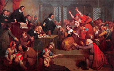 The Trial for Witchcraft of George Jacobs Salem, Massachusetts Postcard