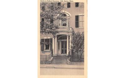 Andrew-Safford Doorway Salem, Massachusetts Postcard