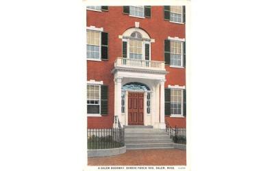 A Salem Doorway Massachusetts Postcard