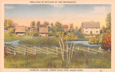 Pioneers' Village Salem, Massachusetts Postcard