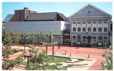 Peabody Museum & East India Square Fountain Salem, Massachusetts Postcard