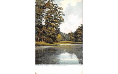 Lake in Forest Park Springfield, Massachusetts Postcard