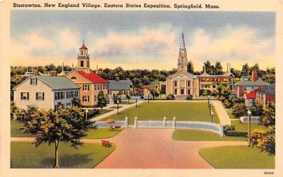 Storrowton, New England Village Springfield, Massachusetts Postcard